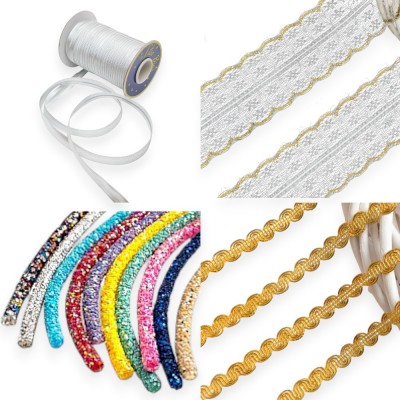 Кружево, тесьма, бейка, шнур