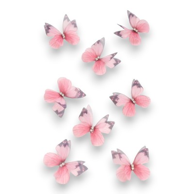 Бабочки шифоновые маленькие 3 см, №28