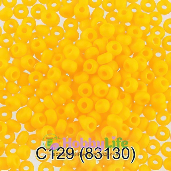 Бисер Чехия "Gamma" круглый 3 10/0 2,3 мм яр.жёлтый (83130)