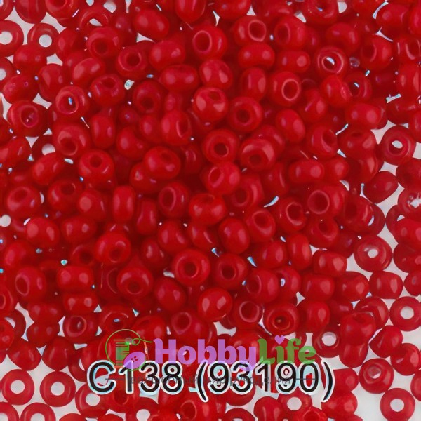 Бисер Чехия "Gamma" круглый 3 10/0 2,3 мм красный (93190)