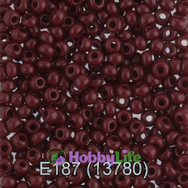 Бисер Чехия "Gamma" круглый 5 10/0 2,3 мм т.коричневый (13780)