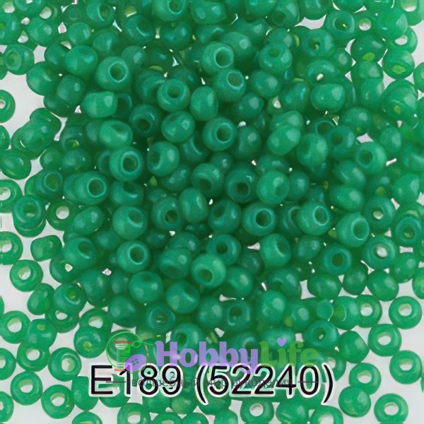 Бисер Чехия "Gamma" круглый 5 10/0 2,3 мм зелёный (52240)