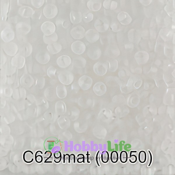 Бисер Чехия "Gamma" круглый 3 10/0 2,3 мм 5 г прозрачный матовый (00050)