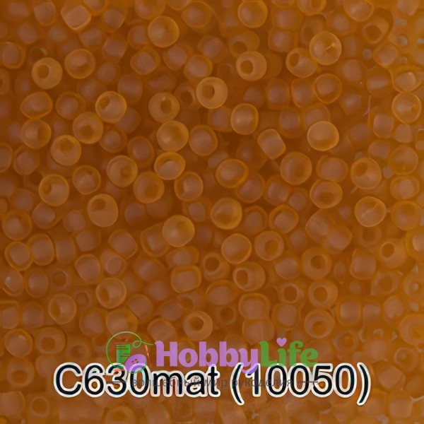 Бисер Чехия "Gamma" круглый 3 10/0 2,3 мм 5 г т.рыжий матовый (10050)