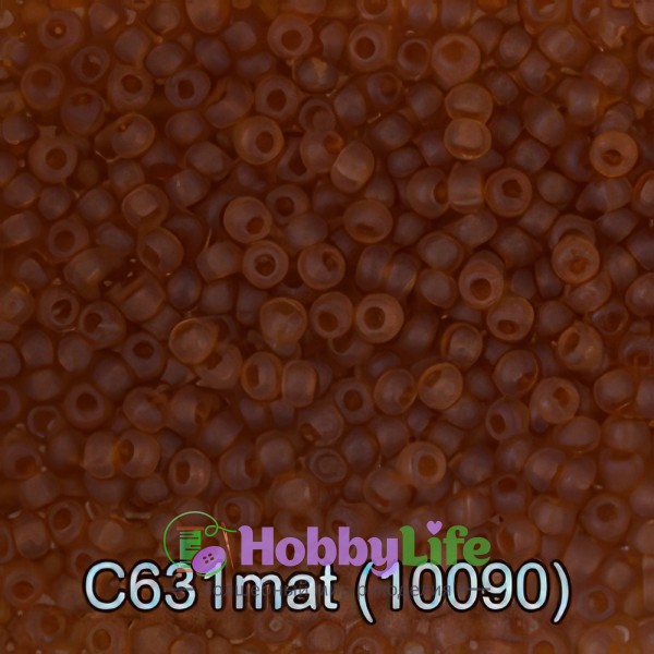 Бисер Чехия "Gamma" круглый 3 10/0 2,3 мм 5 г коричневый матовый (10090)
