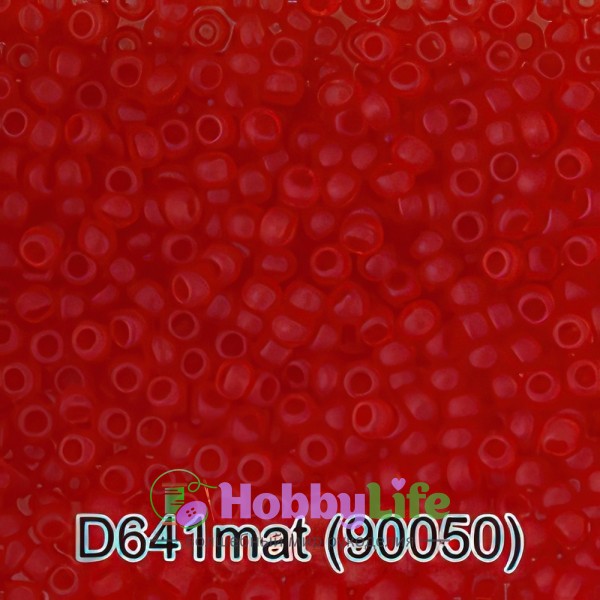 Бисер Чехия "Gamma" круглый 4 10/0 2,3 мм 5 г оранжево-красный матовый (90050)