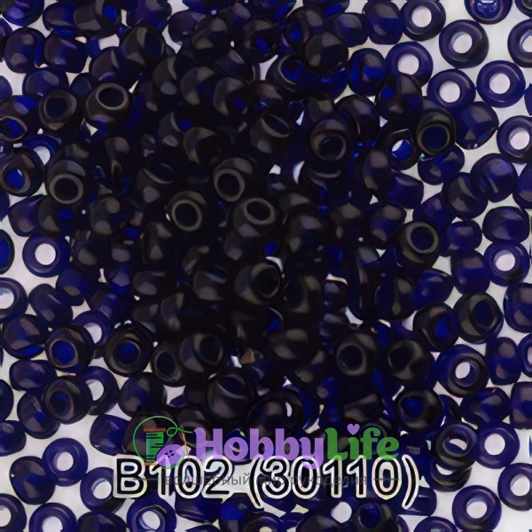 Бисер Чехия "Gamma" круглый 2 10/0 2,3 мм т.синий (30110)