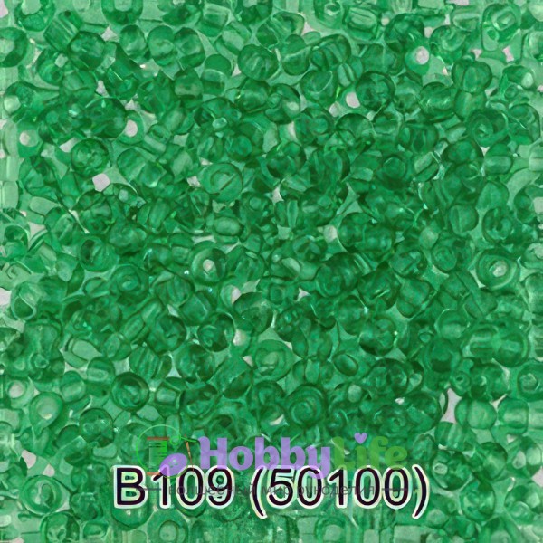 Бисер Чехия "Gamma" круглый 2 10/0 2,3 мм св.зелёный (50100)