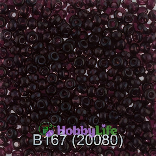 Бисер Чехия "Gamma" круглый 2 10/0 2,3 мм т.лиловый (20080)