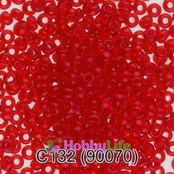 Бисер Чехия "Gamma" круглый 3 10/0 2,3 мм красный (90070)