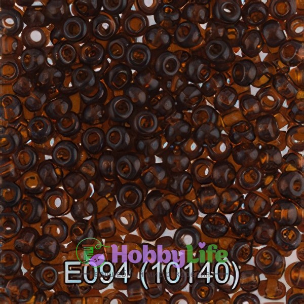 Бисер Чехия "Gamma" круглый 5 10/0 2,3 мм т.коричневый (10140)