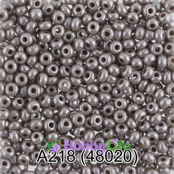 Бисер Чехия "Gamma" круглый 1 10/0 2,3 мм 5 г серый (48020)