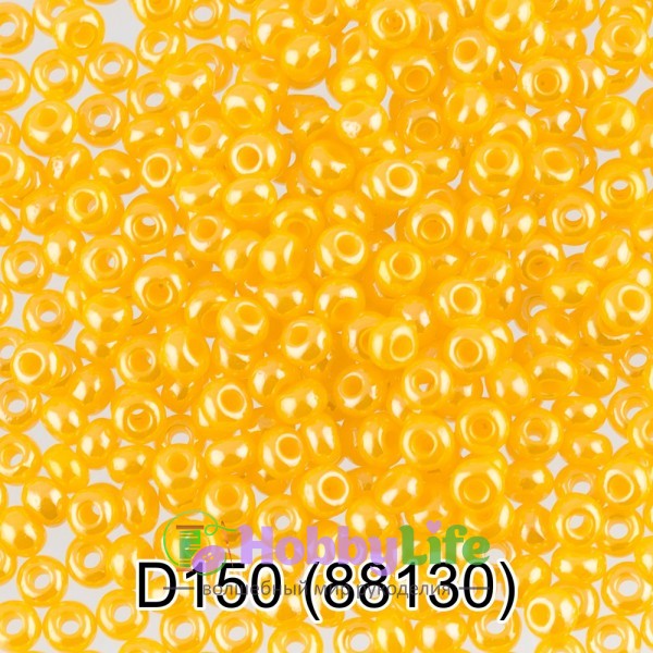 Бисер Чехия "Gamma" круглый 4 10/0 2,3 мм 5 г жёлтый (88130)