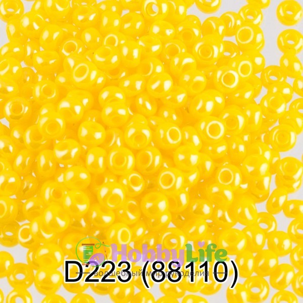 Бисер Чехия "Gamma" круглый 4 10/0 2,3 мм 5 г жёлтый (88110)