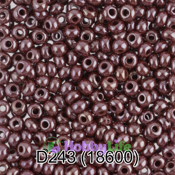 Бисер Чехия "Gamma" круглый 4 10/0 2,3 мм 5 г бордовый (18600)