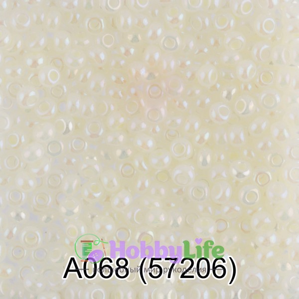 Бисер Чехия "Gamma" круглый 1 10/0 2,3 мм 5 г кремовый/меланж (57206)