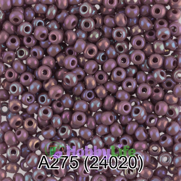 Бисер Чехия "Gamma" круглый 1 10/0 2,3 мм 5 г сиреневый (24020)