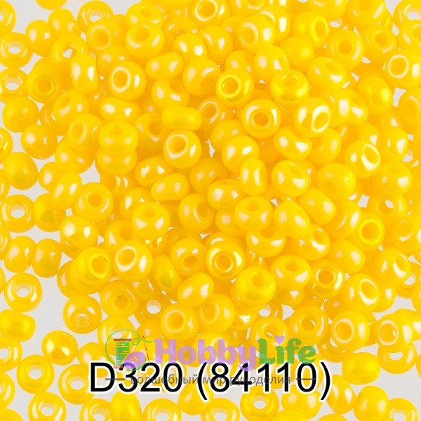 Бисер Чехия "Gamma" круглый 4 10/0 2,3 мм 5 г жёлтый (84110)