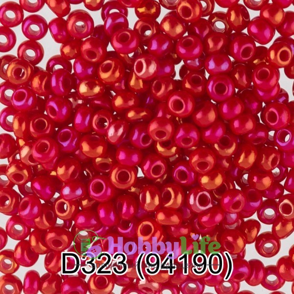 Бисер Чехия "Gamma" круглый 4 10/0 2,3 мм 5 г красный (94190)