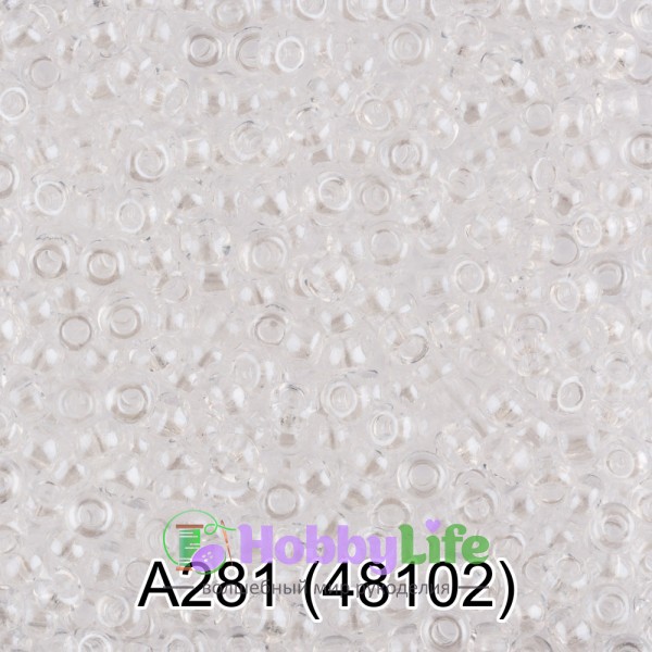 Бисер Чехия "Gamma" круглый 1 10/0 2,3 мм 5 г прозрачный (48102)