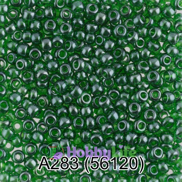 Бисер Чехия "Gamma" круглый 1 10/0 2,3 мм 5 г зелёный (56120)