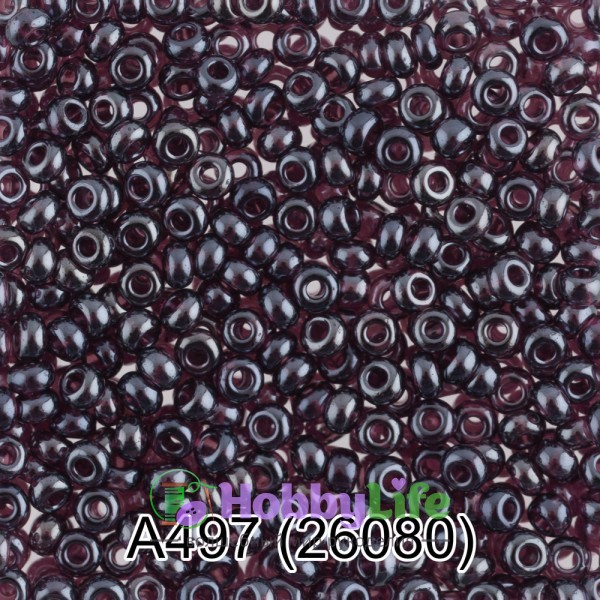 Бисер Чехия "Gamma" круглый 1 10/0 2,3 мм 5 г сливовый (26080)