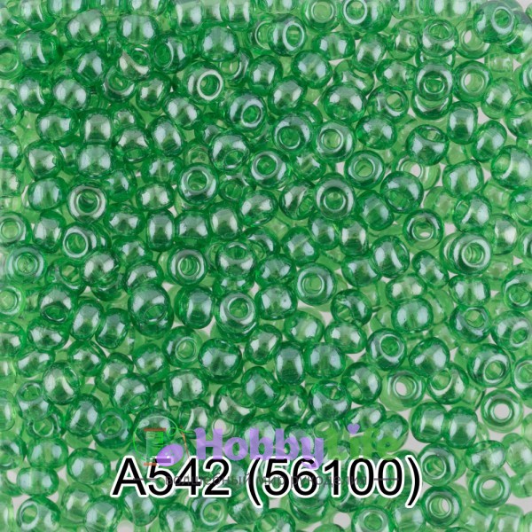 Бисер Чехия "Gamma" круглый 1 10/0 2,3 мм 5 г зелёный (56100)
