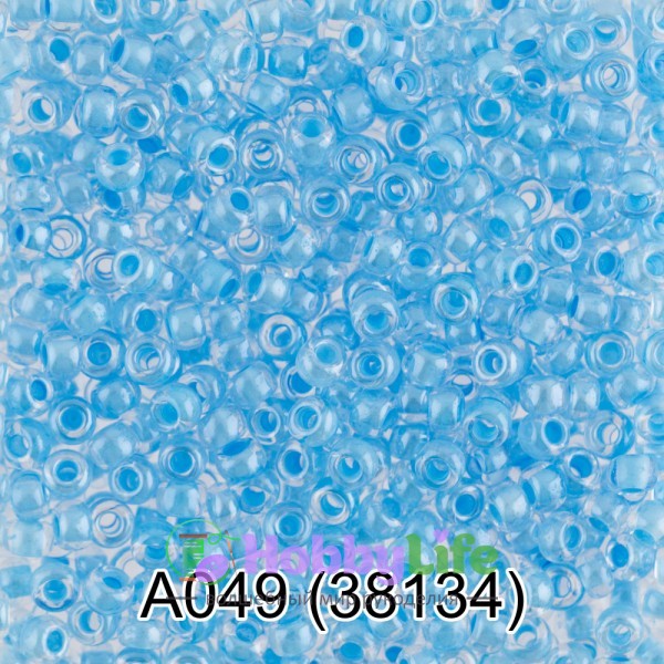 Бисер Чехия "Gamma" круглый 1 10/0 2,3 мм 5 г голубой (38134)