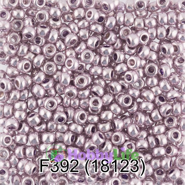 Бисер Чехия "Gamma" круглый 6 10/0 2,3 мм 5 г сиреневый/металлик (18123)