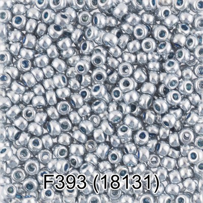 Бисер Чехия "Gamma" круглый 6 10/0 2,3 мм 5 г серебряный (18131)