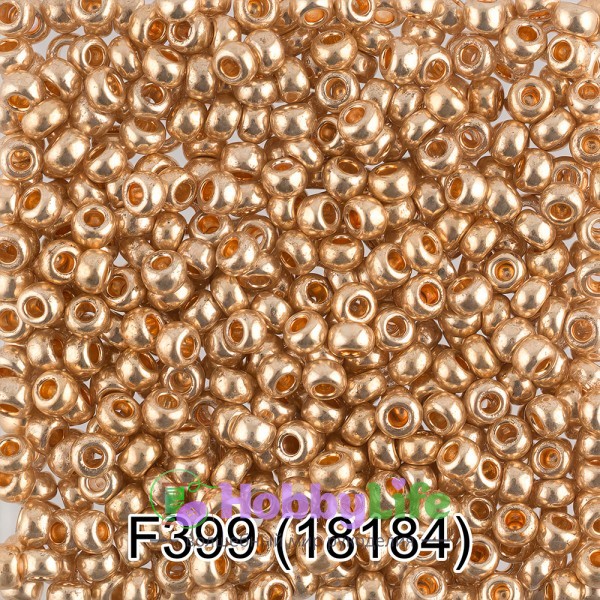 Бисер Чехия "Gamma" круглый 6 10/0 2,3 мм 5 г золотисто-медный (18184)