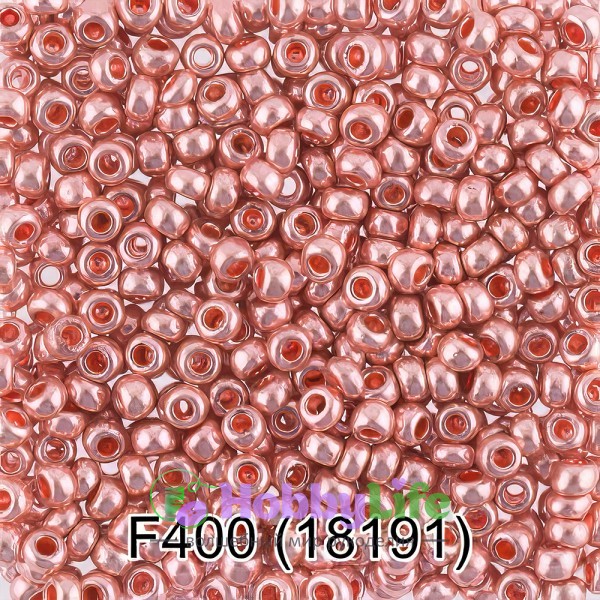 Бисер Чехия "Gamma" круглый 6 10/0 2,3 мм 5 г розовый/металлик (18191)