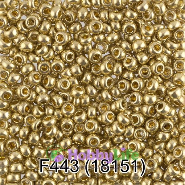 Бисер Чехия "Gamma" круглый 6 10/0 2,3 мм 5 г св.хаки/металлик (18151)