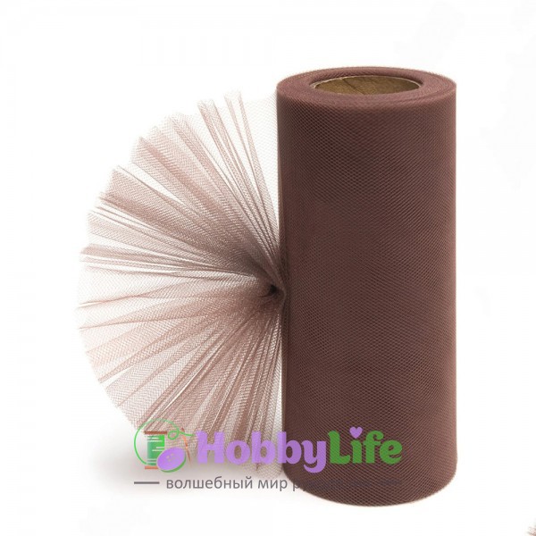 Фатин в шпульках 15 см (1 м), пенка №9