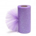 Фатин с блестками 15 см (1 м), фиолетовый №32
