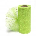 Фатин с пайетками 15 см (1 м), лаймовый №29