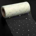 Фатин с пайетками "Горох" 15 см (1 м), айвори №33