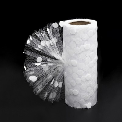 Фатин "Крупный горох" 15 см, белый