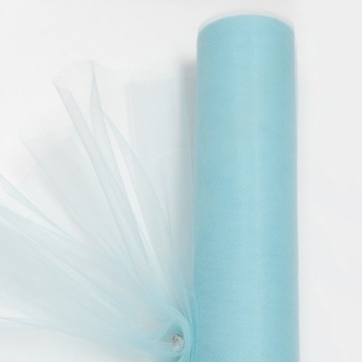 Фатин однотонный 50 см (1 м), голубой №30