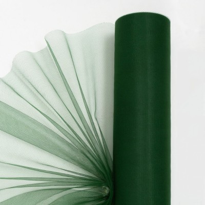 Фатин однотонный 50 см (1 м), темно-зеленый №19