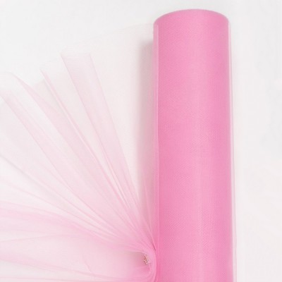 Фатин однотонный 50 см (1 м), розовый №42
