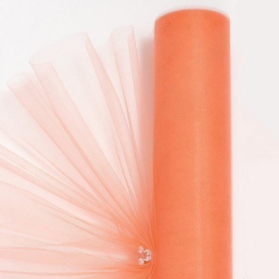 Фатин однотонный 50 см (1 м), персиковый №44