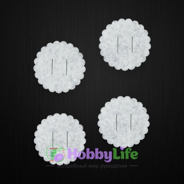 Фетровая основа 3 см (10 шт), белый