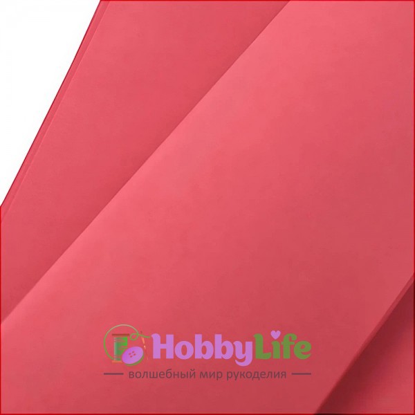 Китайский фоамиран 1 мм, 49*49 см, алый