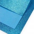 Глиттерный фоамиран А4, 2 мм Premium, голубой №2039