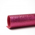 Глиттерный фоамиран А4, 2 мм Premium, розовый