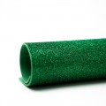 Глиттерный фоамиран А4, 2 мм Premium, темно-зеленый №2027