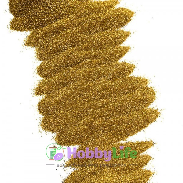 Глиттер декоративный в zip-пакете 50 г (1 шт), золото