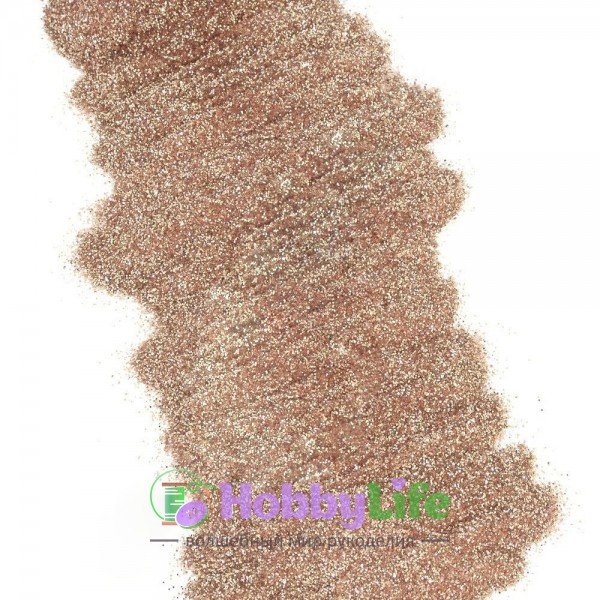 Глиттер декоративный в zip-пакете 50 г (1 шт), светло-коричневый