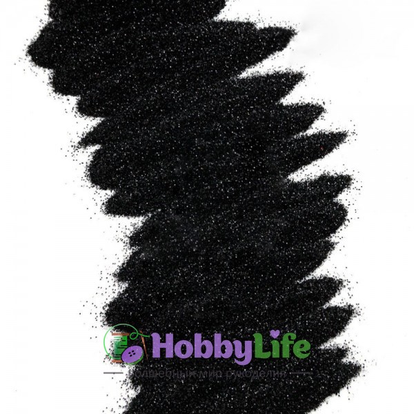 Глиттер декоративный в zip-пакете 50 г (1 шт), черный